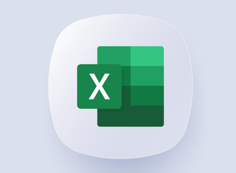Microsoft Excel logo. Spreadsheet program. Microsoft Office 365 logotype. Microsoft Corporation. Software. Editorial.